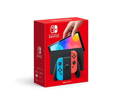 【新品】【ラッピング可】任天堂 Nintendo Switch ニンテンドースイッチ本体 有機ELモデル Joy-Con(L) ネオンブルー/(R) ネオンレッド  HEG-S-KABAA